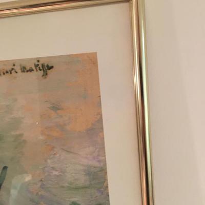 Framed Matisse Flowers poster