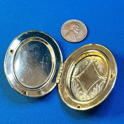 FLORAL CERAMIC LIDDED HINGED PILL BOX
