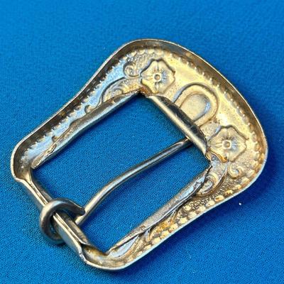 VINTAGE WESTERN STYLE BELT BUCKLE with HORSESHOE ACCENT