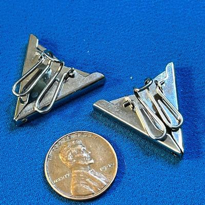 WESTERN COWBOY FANCY METAL SHIRT COLLAR TIPS PAIR