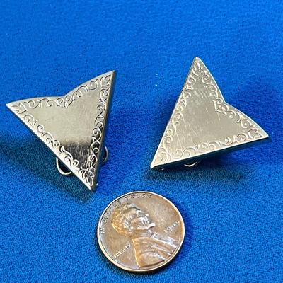 WESTERN COWBOY FANCY METAL SHIRT COLLAR TIPS PAIR