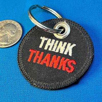 SMOKEY THE BEAR EMBROIDERED PATCH KEY CHAIN FOB 