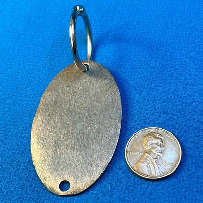 BRONZE-LIKE â€œAQUILA NON CAPIT MUSCASâ€ MEDALLION KEY CHAIN