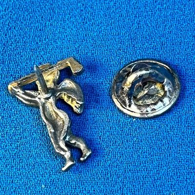 SMALL ANGEL CHERUB GOLFING PIN
