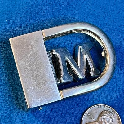 HEAVY DUTY JAW CLAMP BELT BUCKLE MONOGRAM â€œMâ€