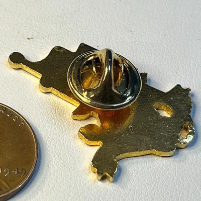 ENAMELED GOLD TONE 1991 JERRY BIXBY â€˜92 PIN