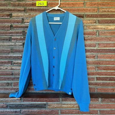 Sweet 50s men's button up sweater