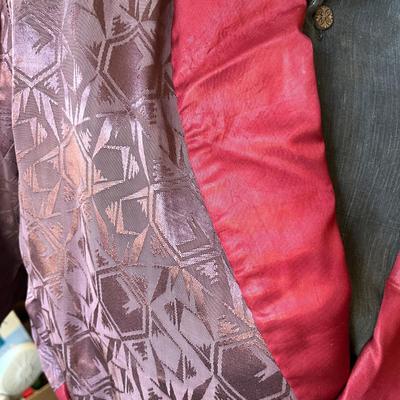 Awesome 1930s Brocade Silk Men's full length Smoking jacket