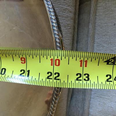 Oval I.F.S. LTD Silverplate pierced edge Tray