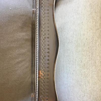 Oval I.F.S. LTD Silverplate pierced edge Tray