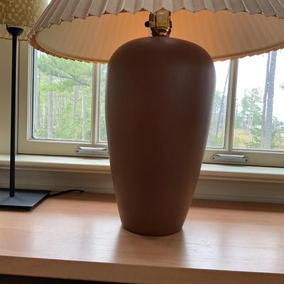 AB1357 Set of 3 Lamps, Floor Lamp, Pottery Lamp and Small Desk