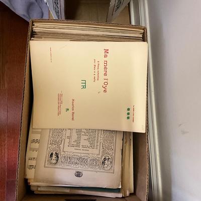 AB1382 Two Boxes of Vintage Sheet Music