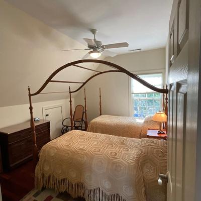AB1384 Pair of Vintage Cherry  Stickley Canopy Bed