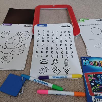 kids electronic glow magic pad writing led drawing board with multi flash on