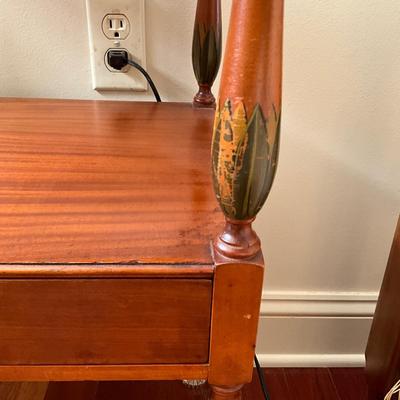 AB1388 Vintage IRWIN Painted Single Drawer Stand