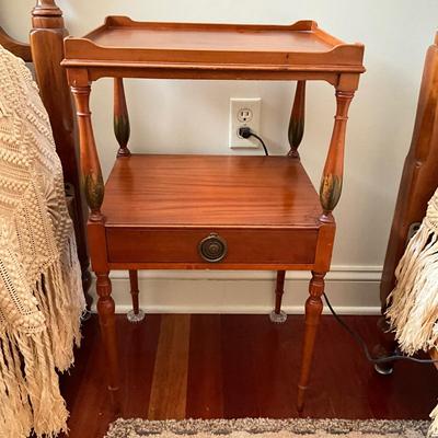 AB1388 Vintage IRWIN Painted Single Drawer Stand