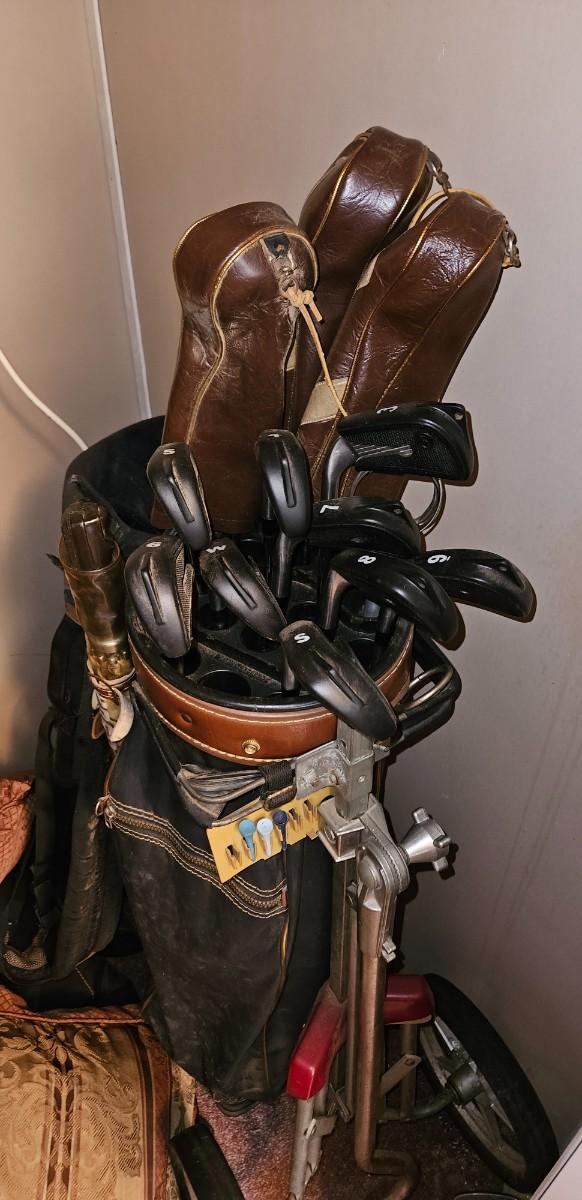 Golf bag/stand and clubs