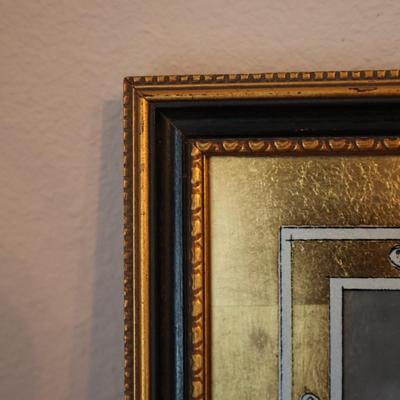 Vintage Framed Colonial Portraits Folk Art
