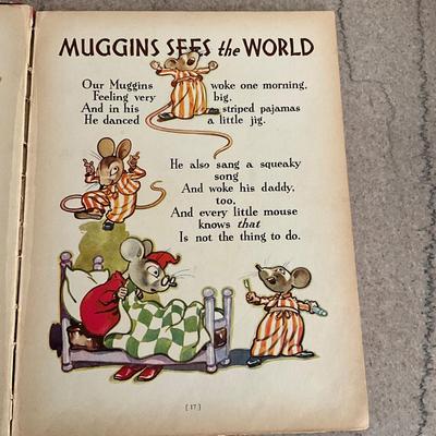 AB1391 Antique "Muggins Mouse" Childrens's Book 1932