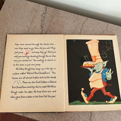 AB1392 Antique "Mr. Mixie Dough" The Baker Man Children's Book 1934