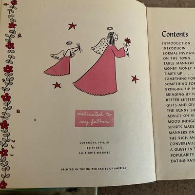 AB1399 1955 Pepys Boy by Rachel M Varble, Your Manners are Showing by Betty Betz 1948
