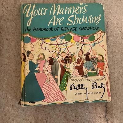 AB1399 1955 Pepys Boy by Rachel M Varble, Your Manners are Showing by Betty Betz 1948