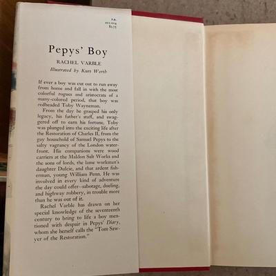 AB1399 1955 Pepys Boy by Rachel M Varble, Your Manners are Showing by Betty Betz 1948