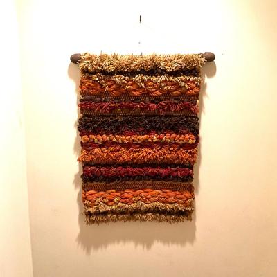 AB1415 Mid Century Hand Woven Textile Wall Hanging by Joanne Scentlebury P.E.I.