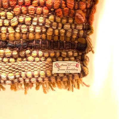 AB1415 Mid Century Hand Woven Textile Wall Hanging by Joanne Scentlebury P.E.I.