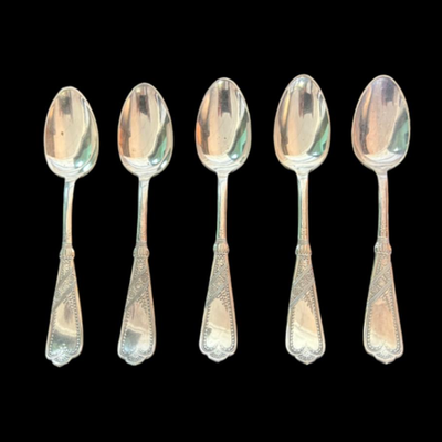 Set of 5 Rogers Bros. Silver Plated Demitasse Spoons
