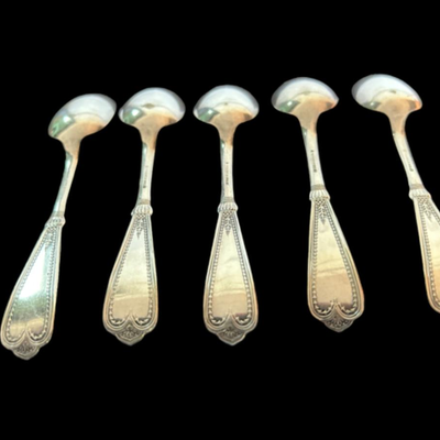 Set of 5 Rogers Bros. Silver Plated Demitasse Spoons