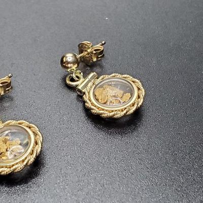 Alaskan Gold Nugget Earrings