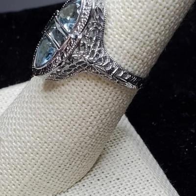 Edwardian Aquamarine Ring