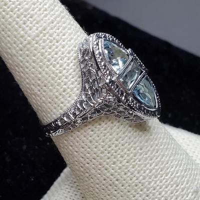 Edwardian Aquamarine Ring