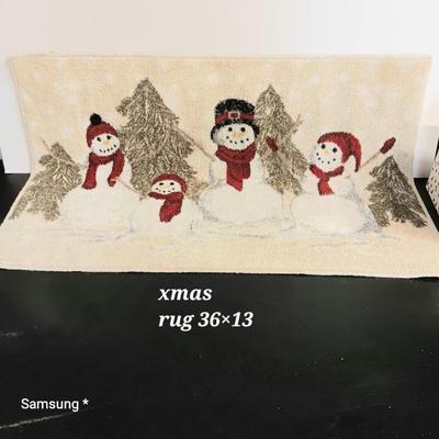Snowman Christmas DÃ©cor & Rug