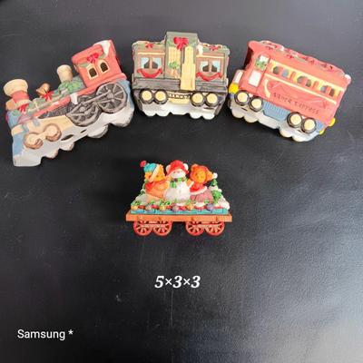 Christmas Themed Wooden Train