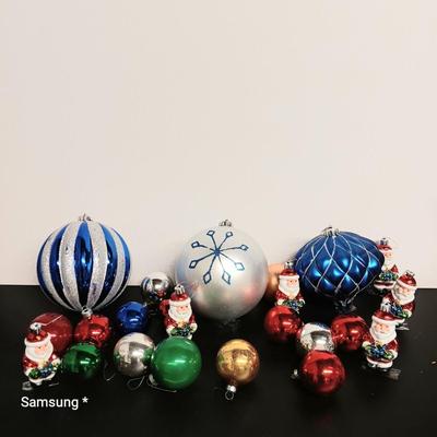 Christmas Balls And Santa