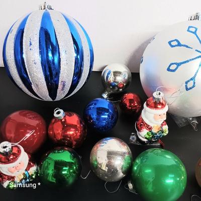Christmas Balls And Santa