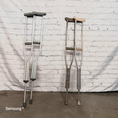 2 sets of crutches
