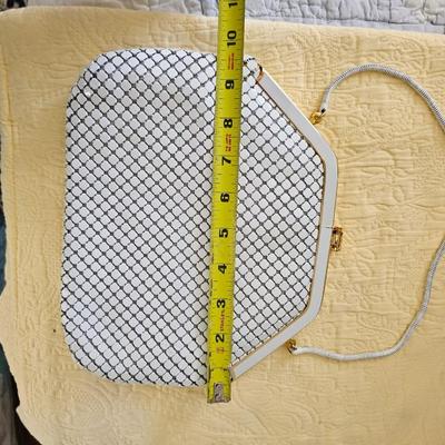 Vintage enamel metal purse
