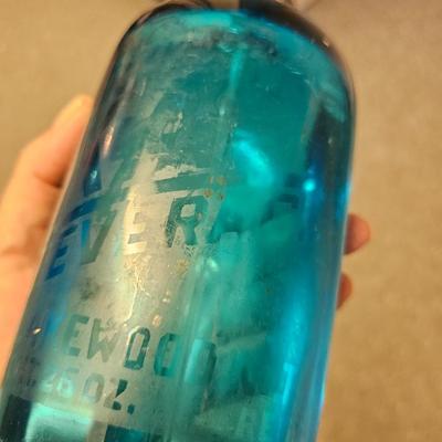 Antique blue Seltzer Bottle Lakewood, NJ