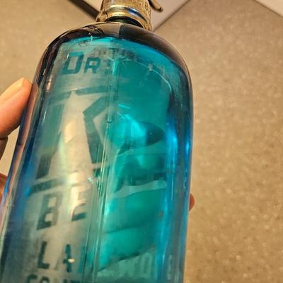 Antique blue Seltzer Bottle Lakewood, NJ