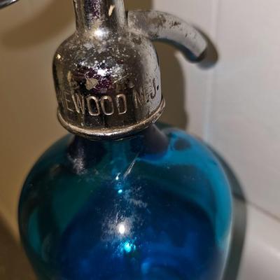 Antique blue Seltzer Bottle Lakewood, NJ