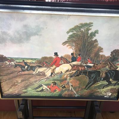Set of Equestrian tv tray tables