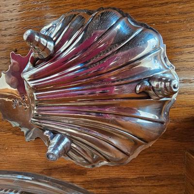 Antique William Adam's Silver Shell Trinket Tray