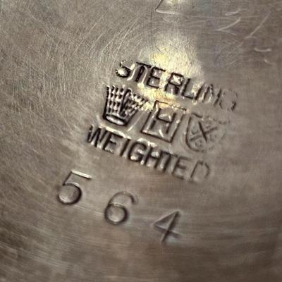 Two Sterling Silver Weighted dishes