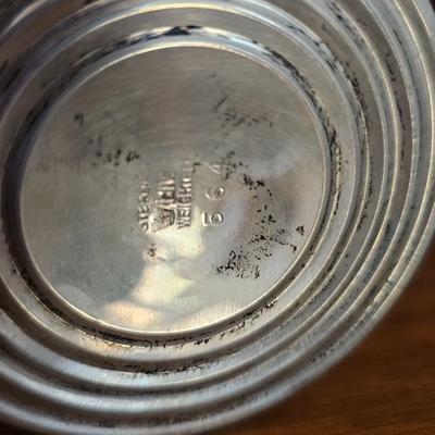 Two Sterling Silver Weighted dishes