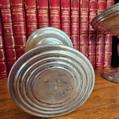 Two Sterling Silver Weighted dishes