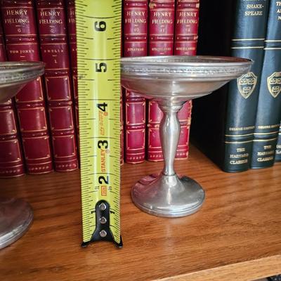 Two Sterling Silver Weighted dishes