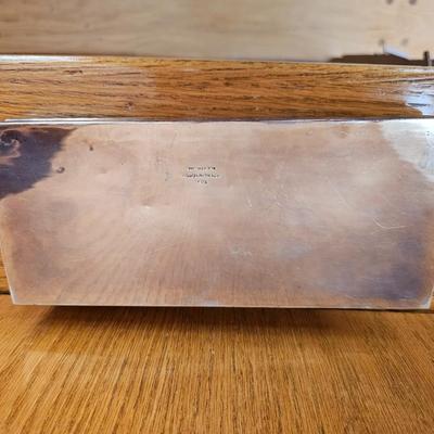Sterling silver and wood Trinket Box Made in Thailand